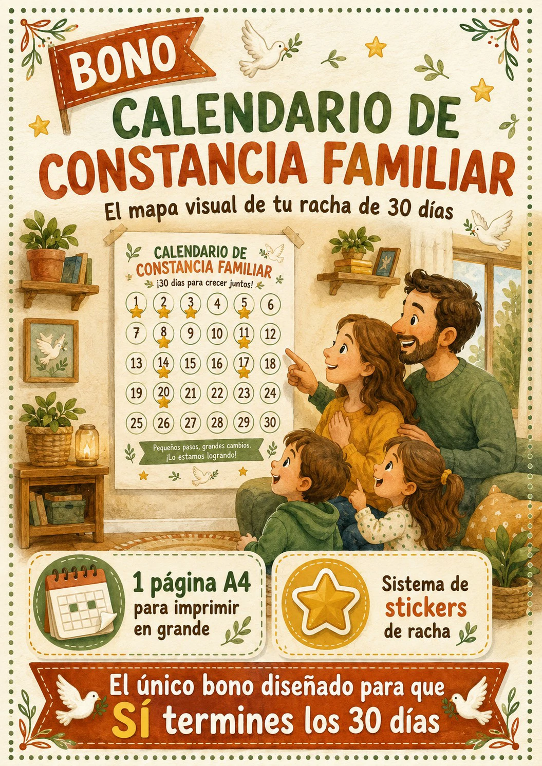 Bono 1 — Calendario de Constancia Familiar
