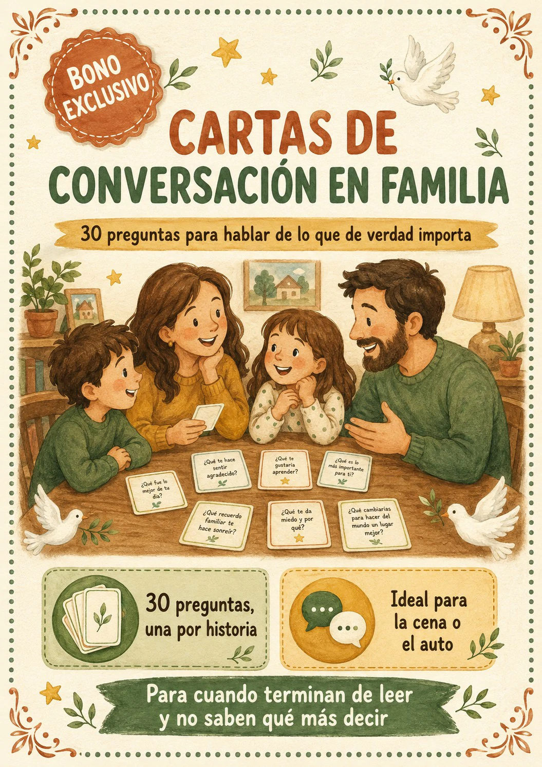 Bono 2 — Cartas de Conversación en Familia